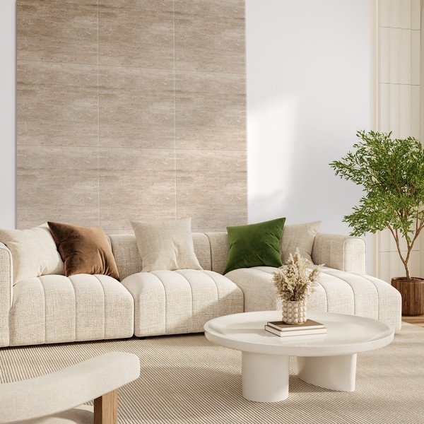 Текстилни акустични панели в комплект 2 бр. 60x60 cm Travertine II – Styler-image-1
