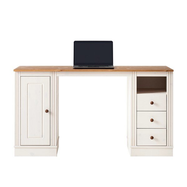 Работна маса с боров плот 50x140 cm Anita – Støraa-image-3