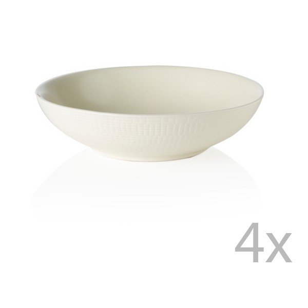 Sada 4 misek Granaglie Creme, 20 cm