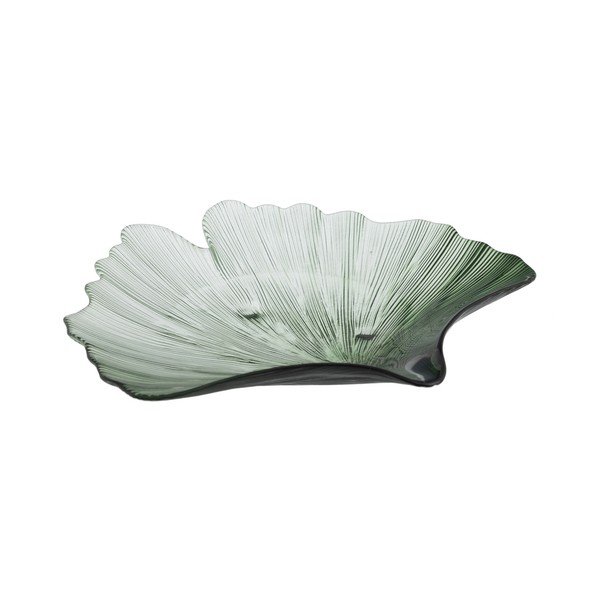 Стъклен декоративен поднос 31x33 cm Gingko – Ixia-image-2