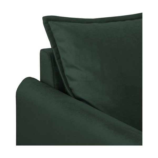 Тъмнозелен кадифен диван 138 cm Juli – Ropez-image-4