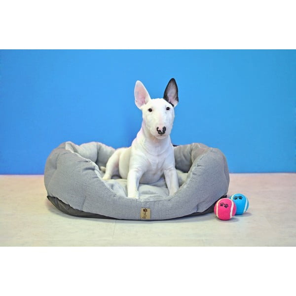 Сиво легло за домашни любимци за куче от флийс 50x65 cm Alík – Petsy-image-1