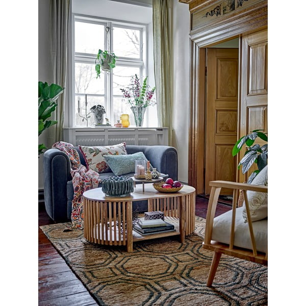 Син/сив кадифен диван 152 cm Malala – Bloomingville-image-1