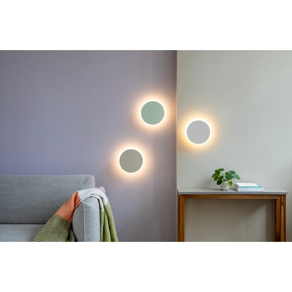 Светлозелена LED светлина за стена с таймер/дистанционно управление на USB ø 19 cm Dot - Remember-image-3