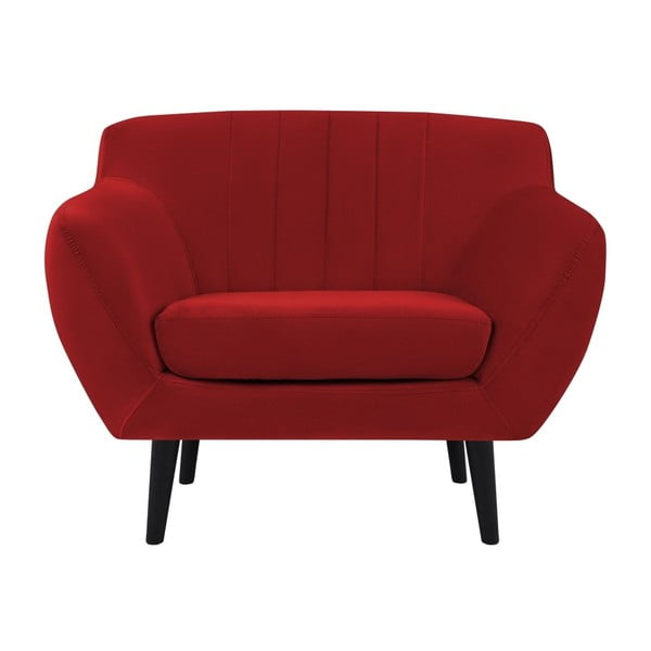 Кресло от червено кадифе Toscane - Mazzini Sofas