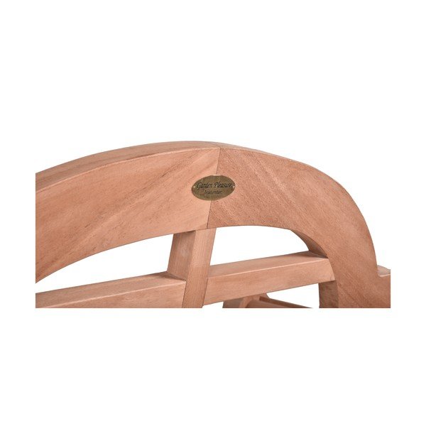 Градинска пейка от масивно дърво в естествен цвят Picadilli – Garden Pleasure-image-2