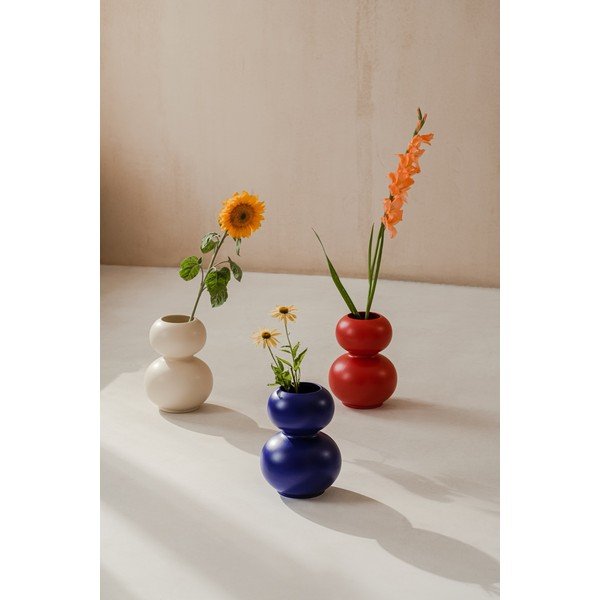 Тъмносиня керамична ваза (височина 36 cm) Tuga – noo.ma-image-4