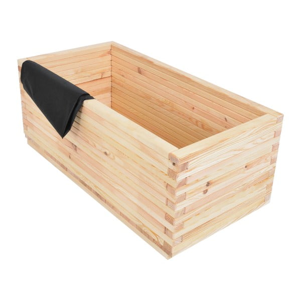 Дървена саксия за цветя 100 cm Maxi – Rojaplast-image-3