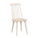 Бежов трапезен стол от каучуково дърво Lotta - Rowico