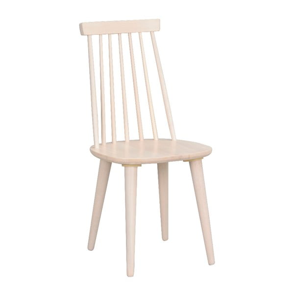 Бежов трапезен стол от каучуково дърво Lotta - Rowico