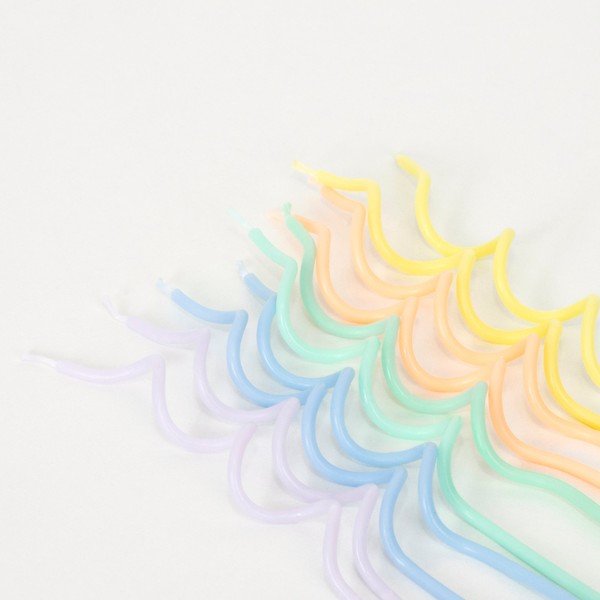 Свещички за торта в комплект 20 бр. Swirly – Meri Meri-image-2