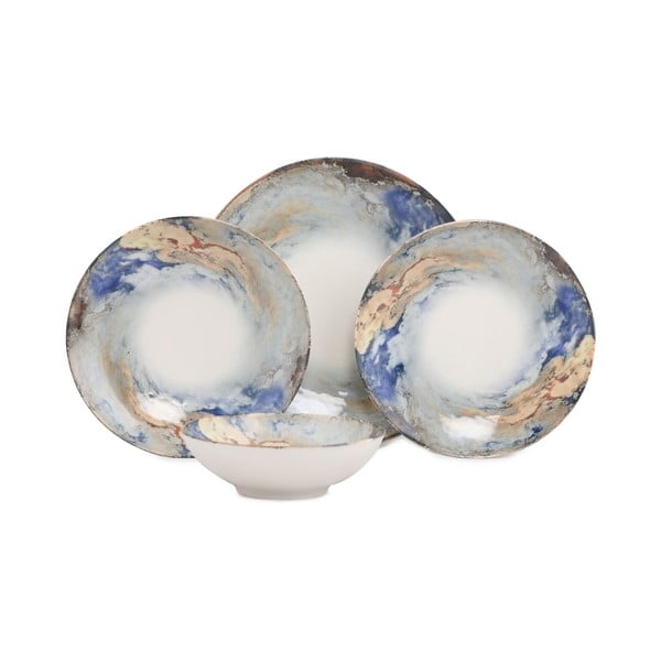 Комплект за хранене от порцелан 24 бр. Abstract - Güral Porselen-image-2