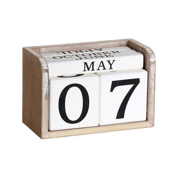 Dřevěný retro kalendář Maiko