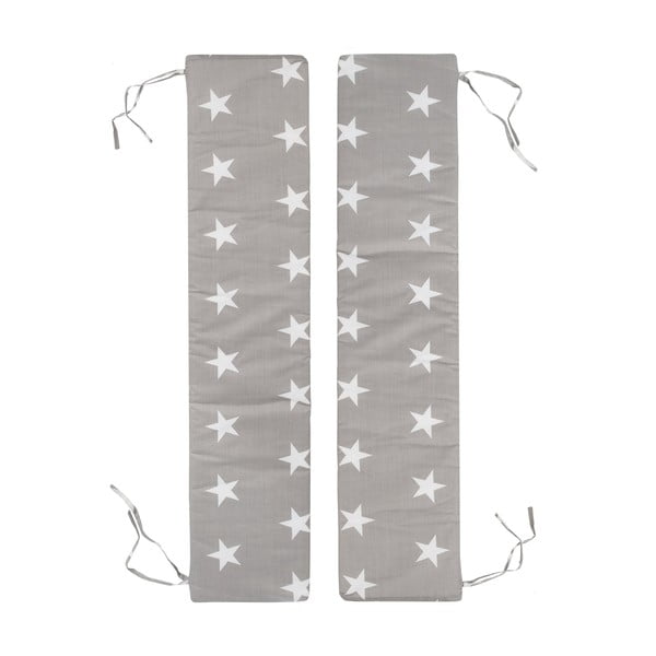 Сиво-бежови покривала за детски градински комплект в комплект 2 бр. 18x90 cm Little Stars – Roba