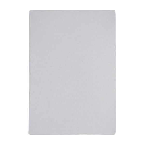 Světle šedé elastické prostěradlo Walra Jersey, 90 x 200 cm