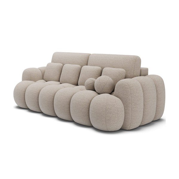 Бежов разтегателен диван от букле 256 cm Cotonn – ELTAP-image-2