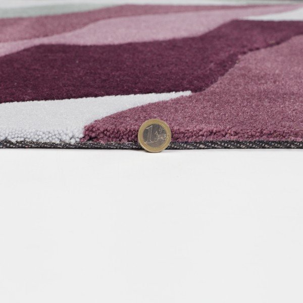 Сив и лилав килим Splinter Purple, 120 x 170 cm - Flair Rugs-image-1