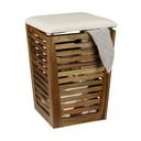 Дървен кош за пране в тъмно естествен цвят 55 l Fondi – Wenko