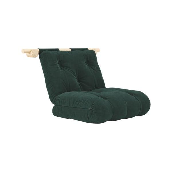 Тъмнозелено кресло от рипсено кадифе Hooked – Karup Design