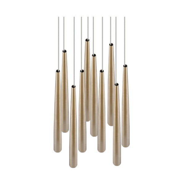 LED висящо осветително тяло  в златист цвят ø 30 cm Cala – Trio Select-image-3