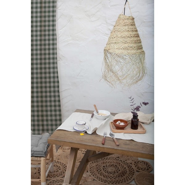 Зелена завеса Cortina Hogar Green Vichy - Really Nice Things-image-1