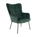 Зелено кадифено кресло Glasgow – Bonami Essentials