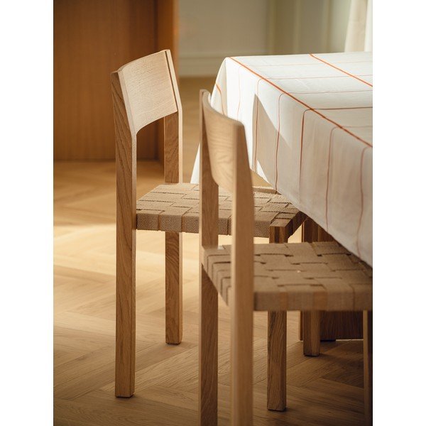 Трапезен стол за подреждане от масивен дъб в естествен цвят Toli – noo.ma-image-1