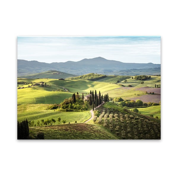 Картина върху стъкло , 80 x 120 cm Tuscany - Styler