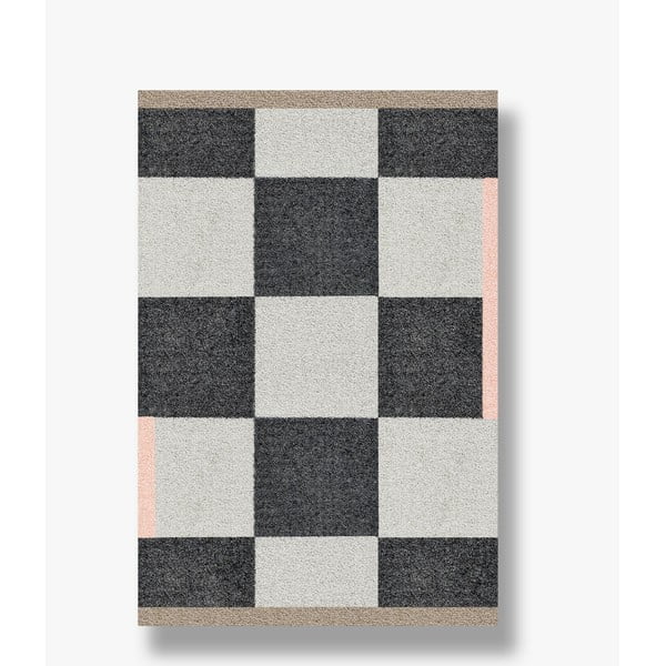 Черно-бял килим подходящ за пране 55x80 cm Square – Mette Ditmer Denmark