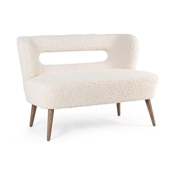 Кремав диван от изкуствен косъм 115 cm Cortina – Bizzotto-image-2