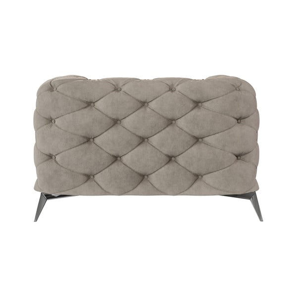 Сиво-бежово кадифено кресло Chelsea – Ropez-image-3