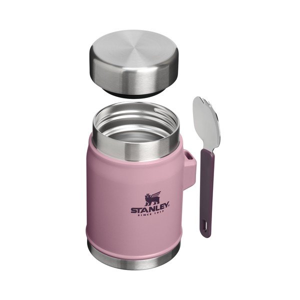 Лилав термос за храна от неръждаема стомана 400 ml Legendary Food Jar + Spork Purple Smoke – Stanley-image-2