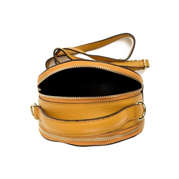 Жълт кожен портфейл Pargo - Isabella Rhea-image-4