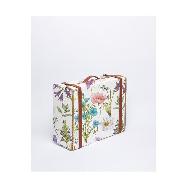 Куфарче Valise Nice Flowers с мотиви на цветя, 31 x 40 cm - Surdic