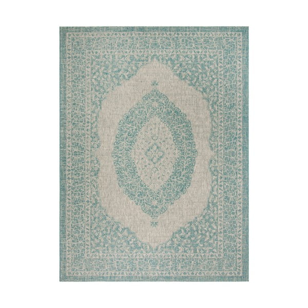 Светлосин килим за открито Amira, 90 x 150 cm - Safavieh