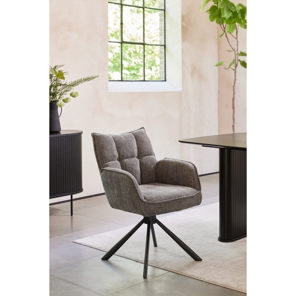 Сиви тапицирани трапезни столове в комплект 2 бр. Marilla – Unique Furniture-image-1