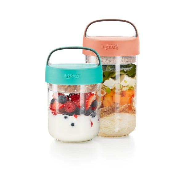 Буркан за супа с оранжев капак , 600 ml To Go - Lékué-image-3