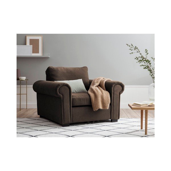 Hnědé křeslo Windsor & Co Sofas Hermes-image-1