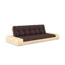 Тъмнокафяв разтегателен диван 244 cm Base – Karup Design