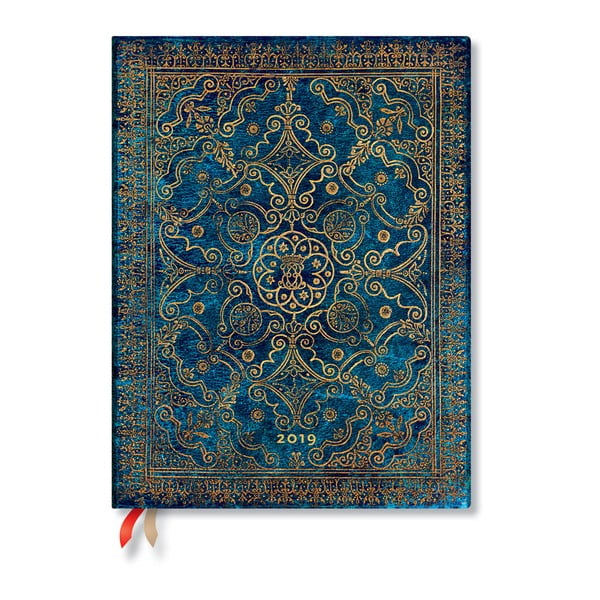 Дневник за 2019 г. Лазурен цвят, 18 x 23 cm - Paperblanks