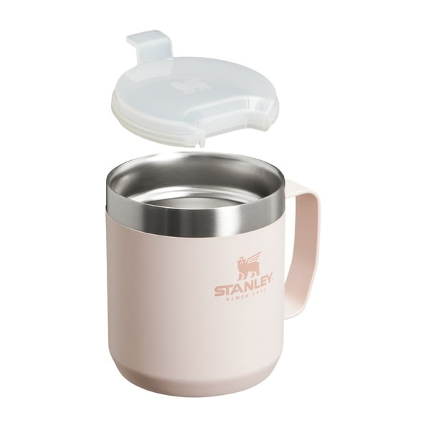Светлорозова термочаша от неръждаема стомана 350 ml Stay-Hot Camp Mug Rose Quartz – Stanley-image-2