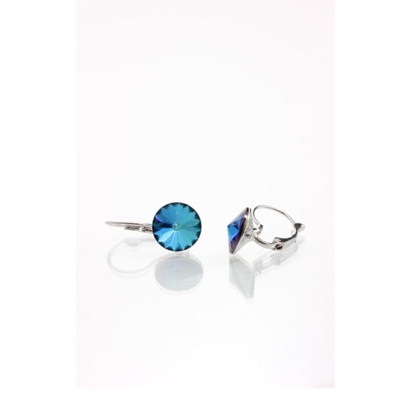 Сини обеци с кристали Swarovski® Longie - Yasmine-image-1