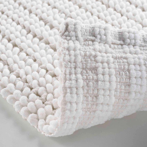 Бял килим за баня 50x80 cm Voltis – douceur d'intérieur-image-2