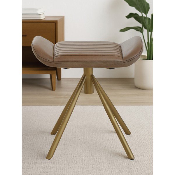 Сива кожена табуретка Buffalo – Premier Housewares-image-1