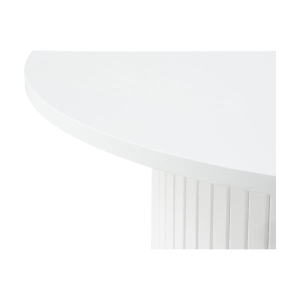 Бяла кръгла масичка за кафе Nola – Unique Furniture-image-3