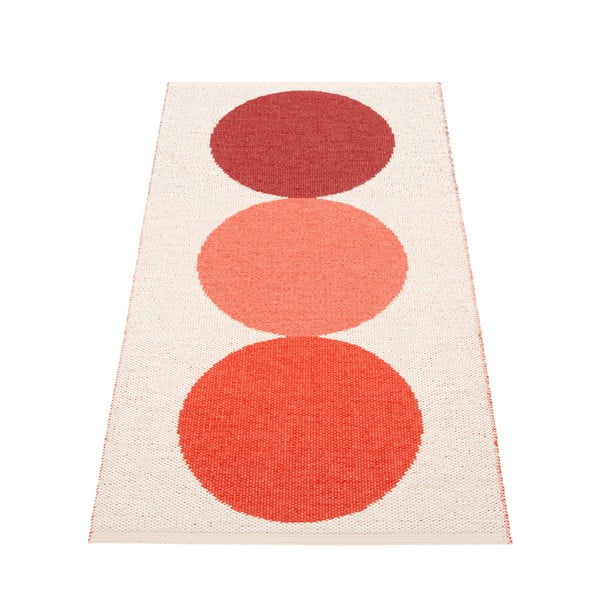 Червен и кремав килим за открито и закрито 70x140 cm Otto Berry – Pappelina