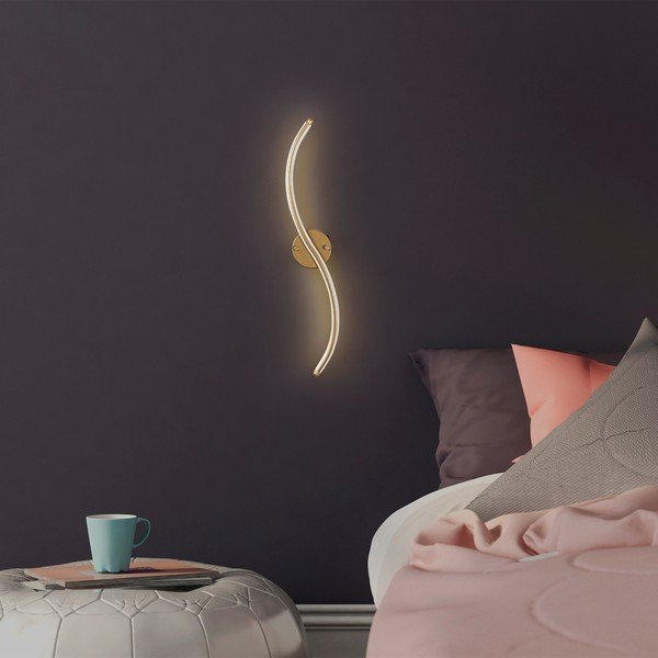 LED стенна лампа в златист цвят Yilan – Opviq lights-image-3