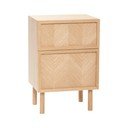 Нощно шкафче от масивен дъб в естествен цвят Herringbone – Hübsch