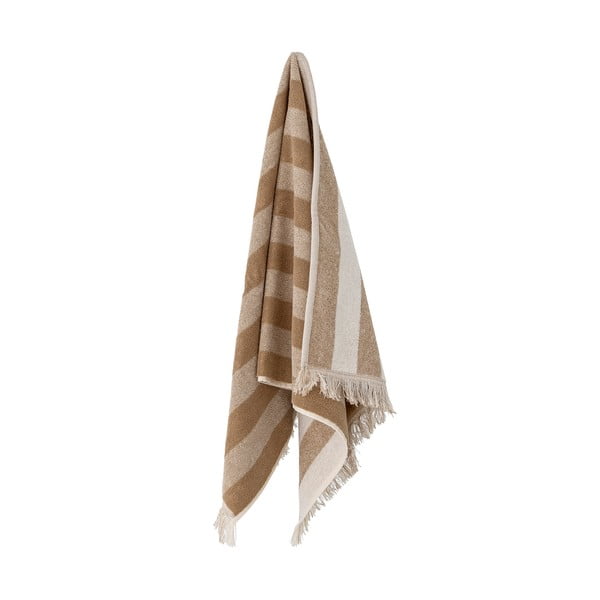 Кафяво-бежова памучна кърпа 70x140 cm Elaia - Bloomingville-image-4