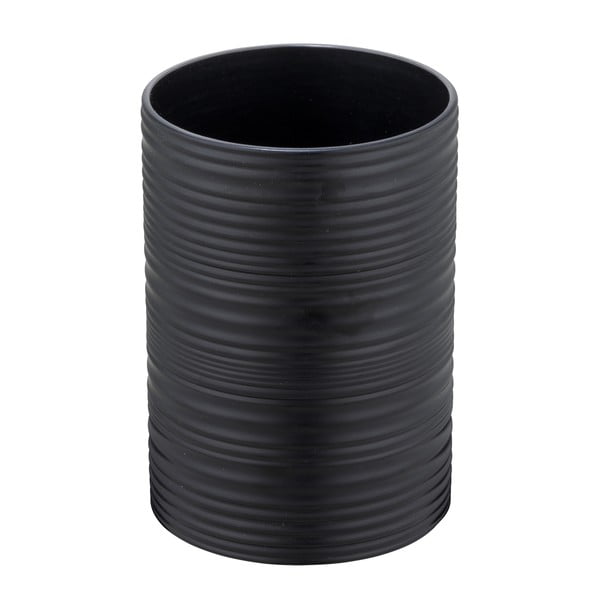 Черна пластмасова чаша за четки за зъби Lyon – Allstar